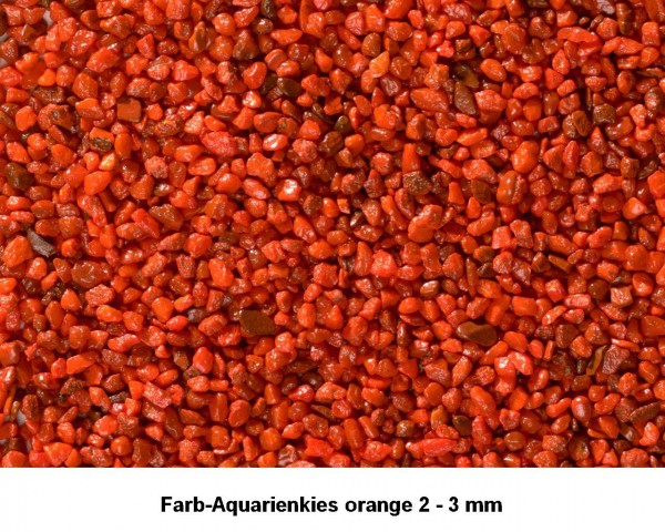 Aquarienkies Colorkies orange 25 kg