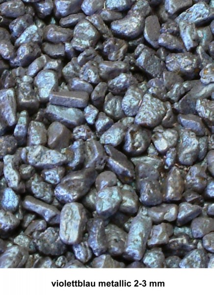 Aquarienkies Colorkies violettblau-metallic 25 kg